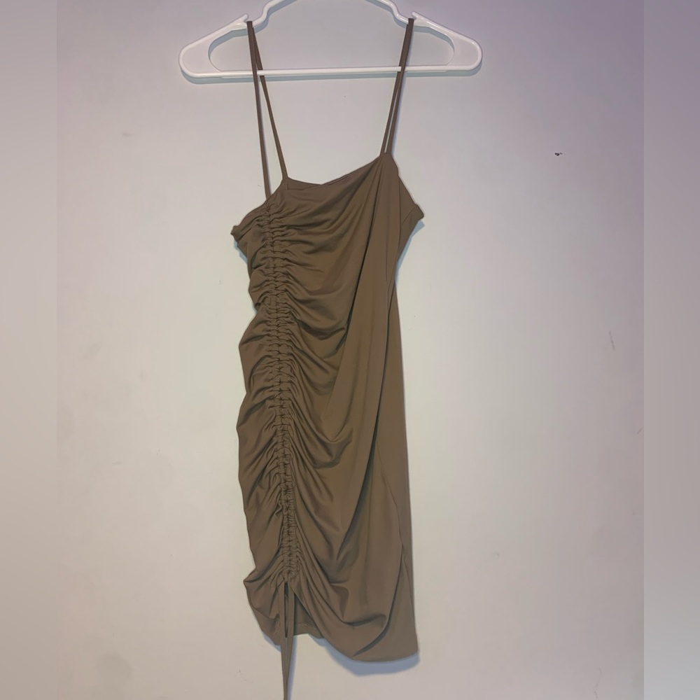 Forever 21 Ruched Drawstring Mini Dress - Picture 2 of 5